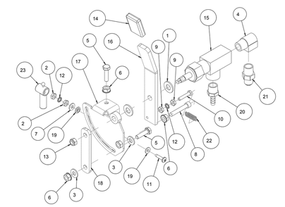 Section 22 Diagram and Parts List for MK-4020KBG 167420-20G MK Diamond Concrete Saw